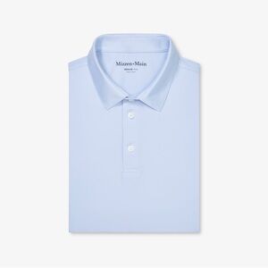 Mizzen+Main Versa SS Polo Sky Solid New with Tags